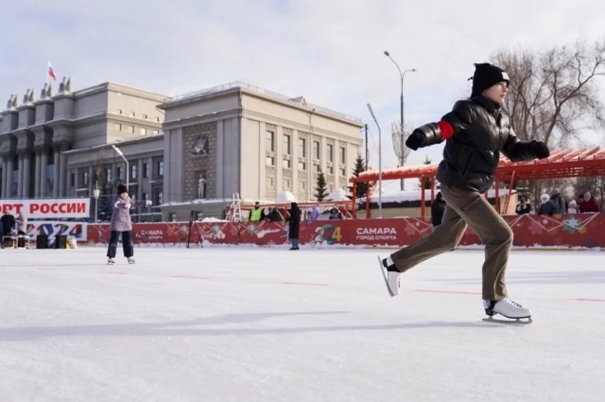    1 февраля в Самаре на площади Куйбышева пройдёт массовый забег на коньках