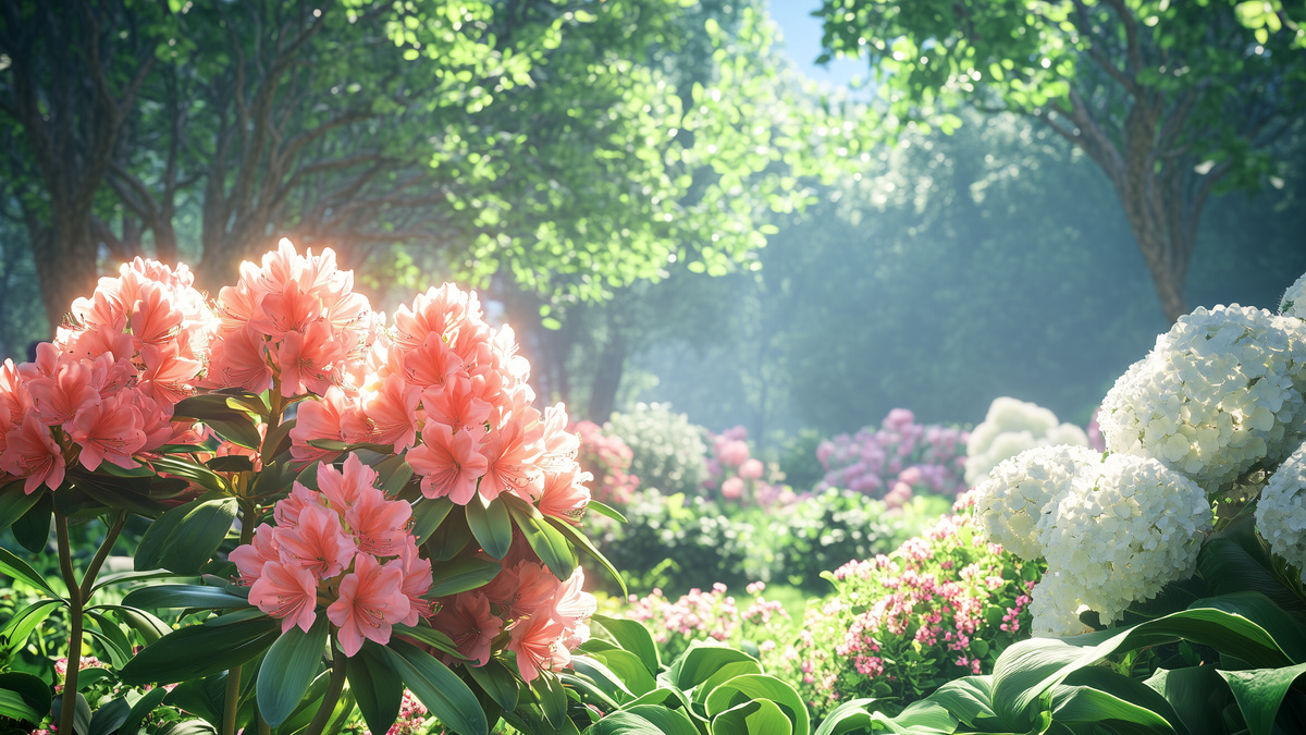 Рододендроны и гортензии: сравнение