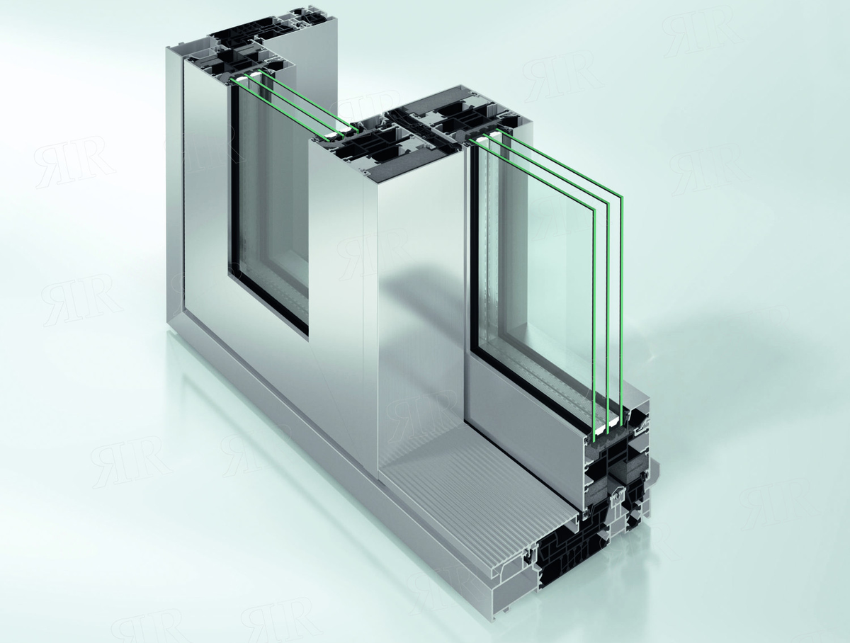 Профиль алюминиевой раздвижной и подъемно-раздвижной системы Schuco ASE 80.HI