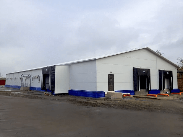 Ангар из сэндвич-панелей под ключ. Промышленный холодильник