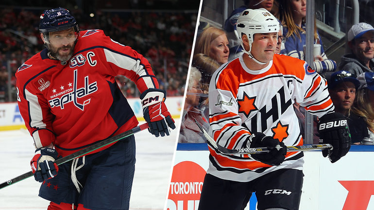    Александр Овечкин и Эрик Линдрос. Getty Images