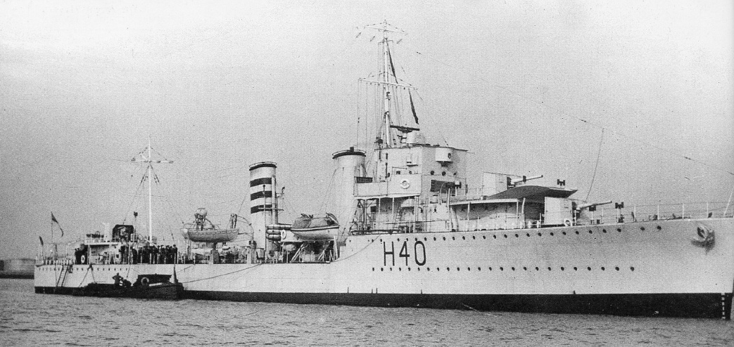 Эсминец «Антони» после вступления в строй - в составе 3-й флотилии эсминцев