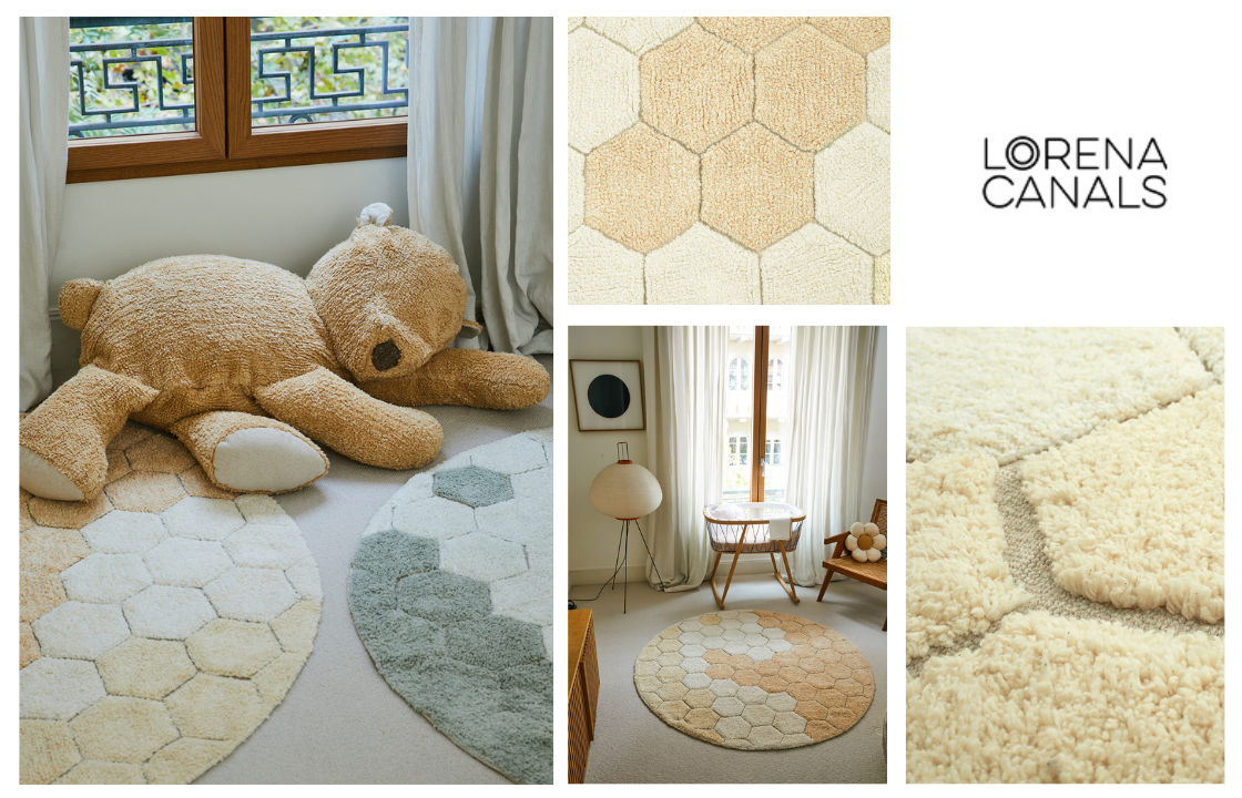 Ковер "Медовые соты" для детской бренда Lorena Canals