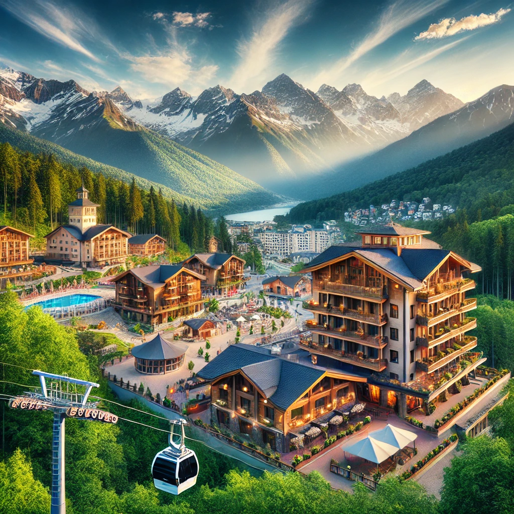 Сайты для бронирования отелей в Красной Поляне (Сочи).