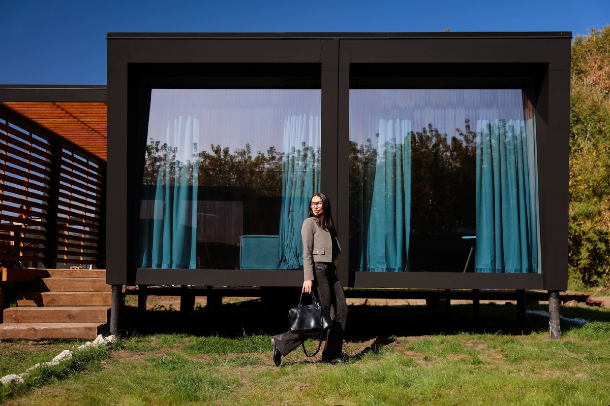 Модульный дом, которым можно дополнить участок ресторана и поместить несколько домиков для сдачи в аренду круглый год!