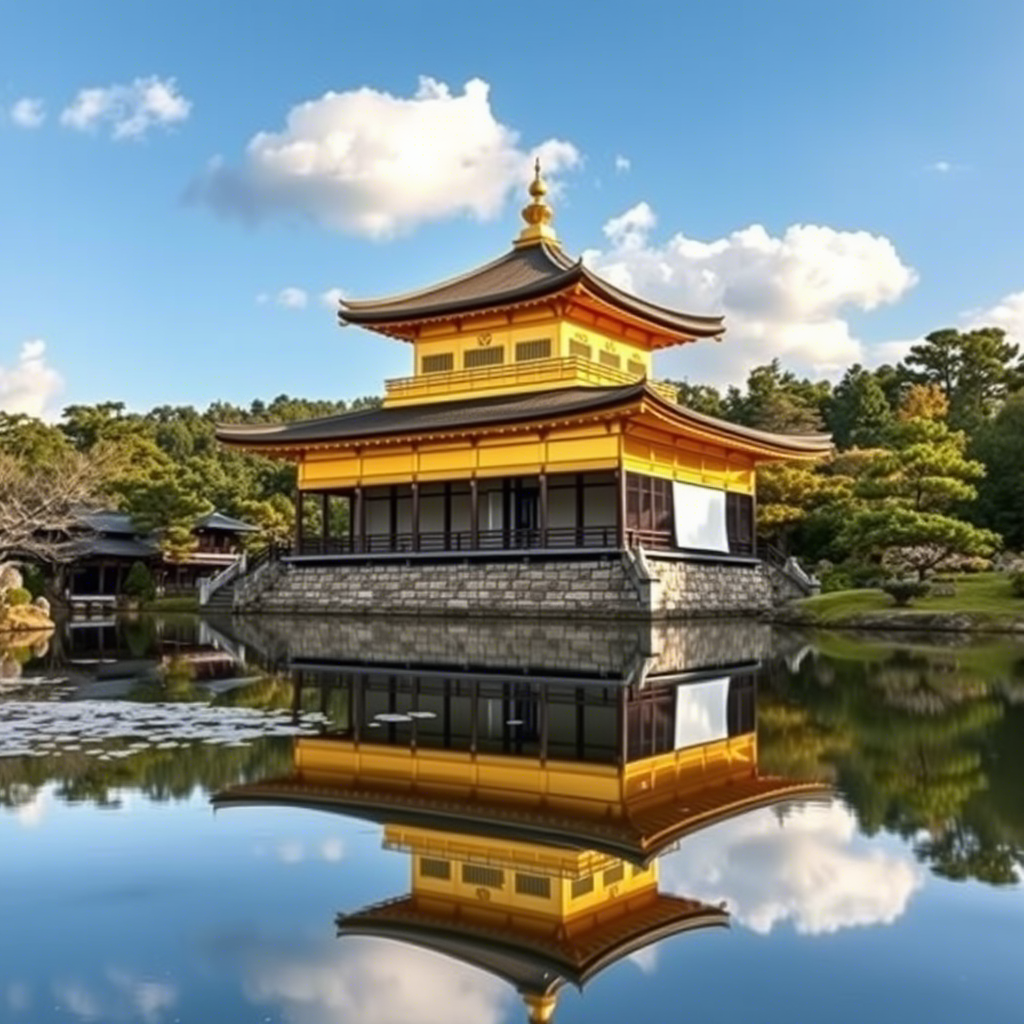 Золотой павильон Кинкаку-дзи