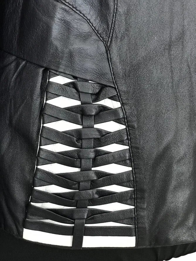 Пошив жилета из кожаной куртки. Ателье Ирины Берзиной.