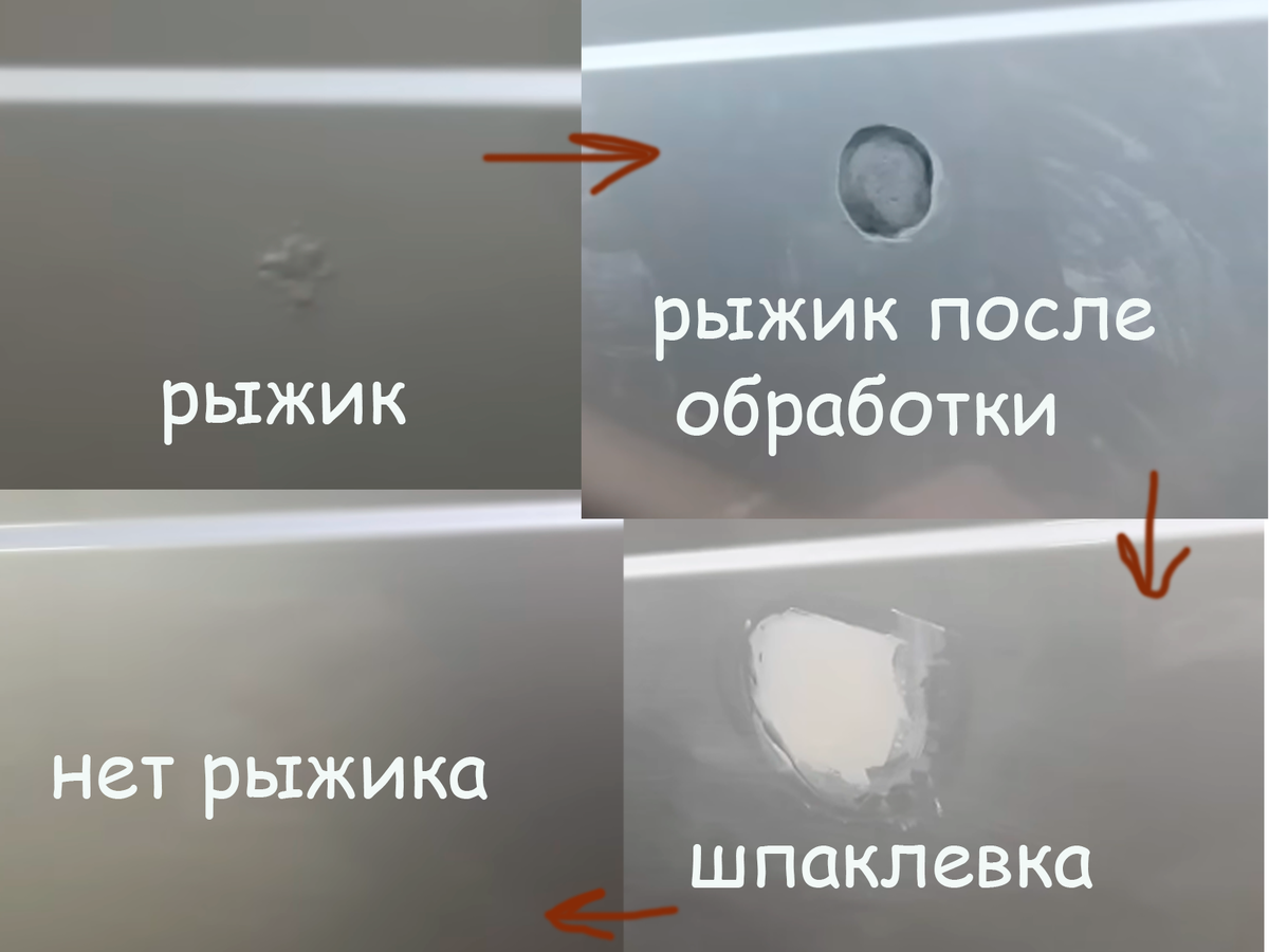 Как убрать рыжики на машине