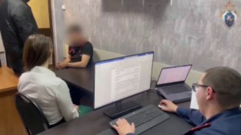    Допрос обвиняемого. Фото: t.me/kubansledcom