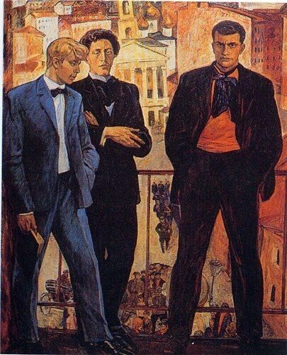 Геннадий Сорогин, «Маяковский, Есенин, Блок», фото отсюда: in.pinterest.com
