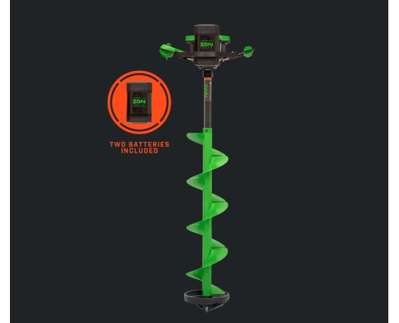 ЭЛЕКТРИЧЕСКИЙ ЛЕДОБУР ION ALPHA POLY 8" (2BAT) КОМПОЗИТНЫЙ ШНЕК, 2 БАТАРЕИ