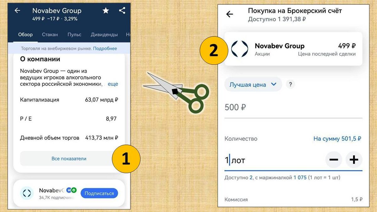 Как стать богатым. Покупаю акцию
