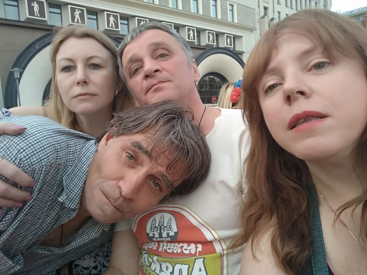 Жена А.Маклакова, Александр Маклаков, Сантим и Настя Белокурова (вдова Бори Усова)