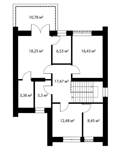 План второго этажа.