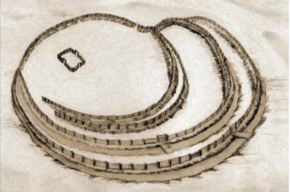 Тигешевское городище с Кереметью в центре