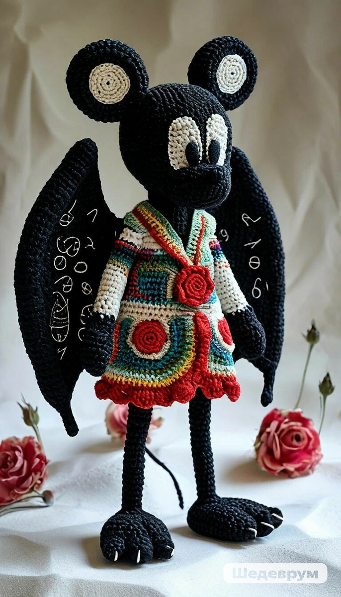 Микки Маус косплеит Бетмана...