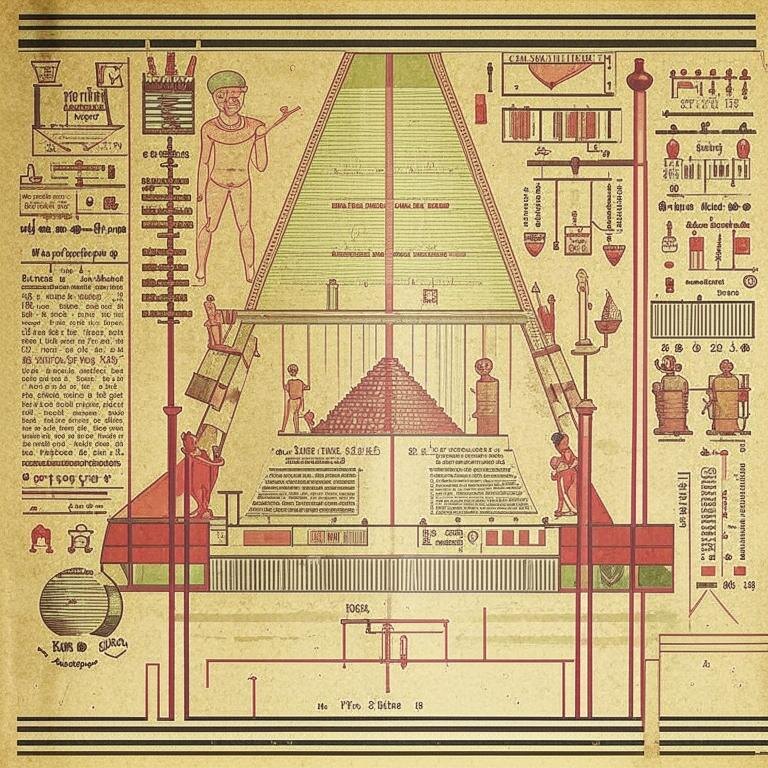 Древнеегипетский механизм для строительства пирамиды сверху вниз