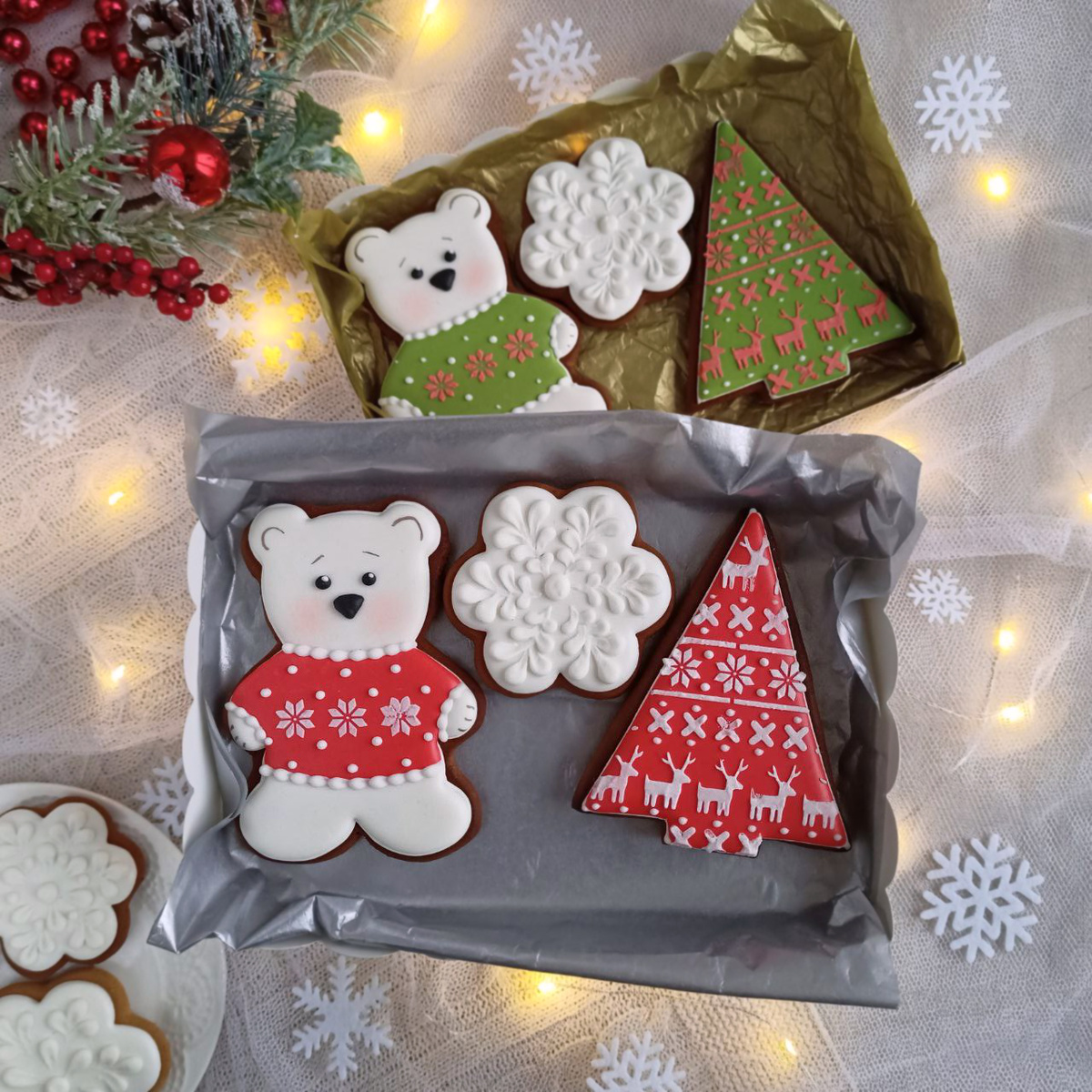 Новогодние подарочные пряники