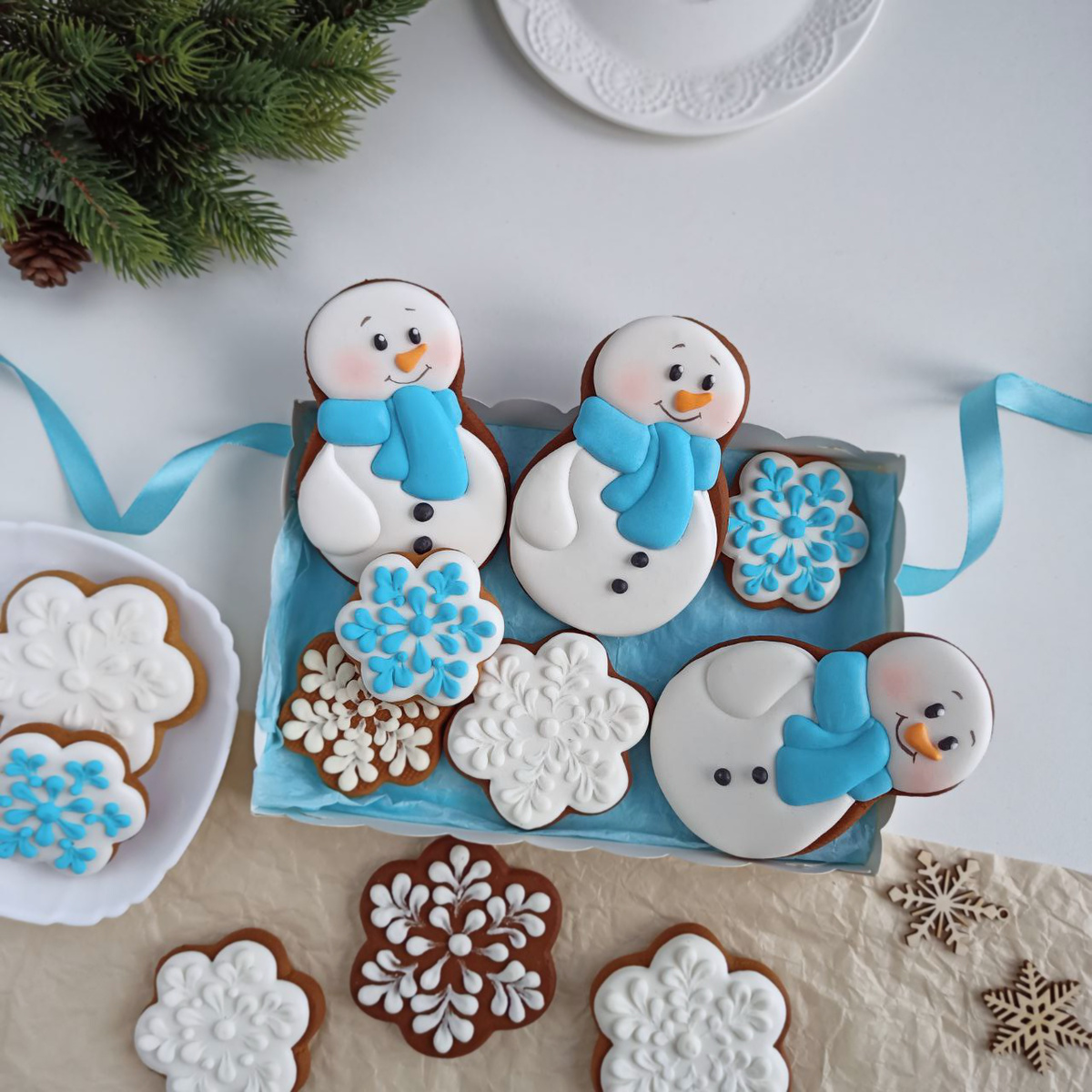 Новогодние подарочные пряники