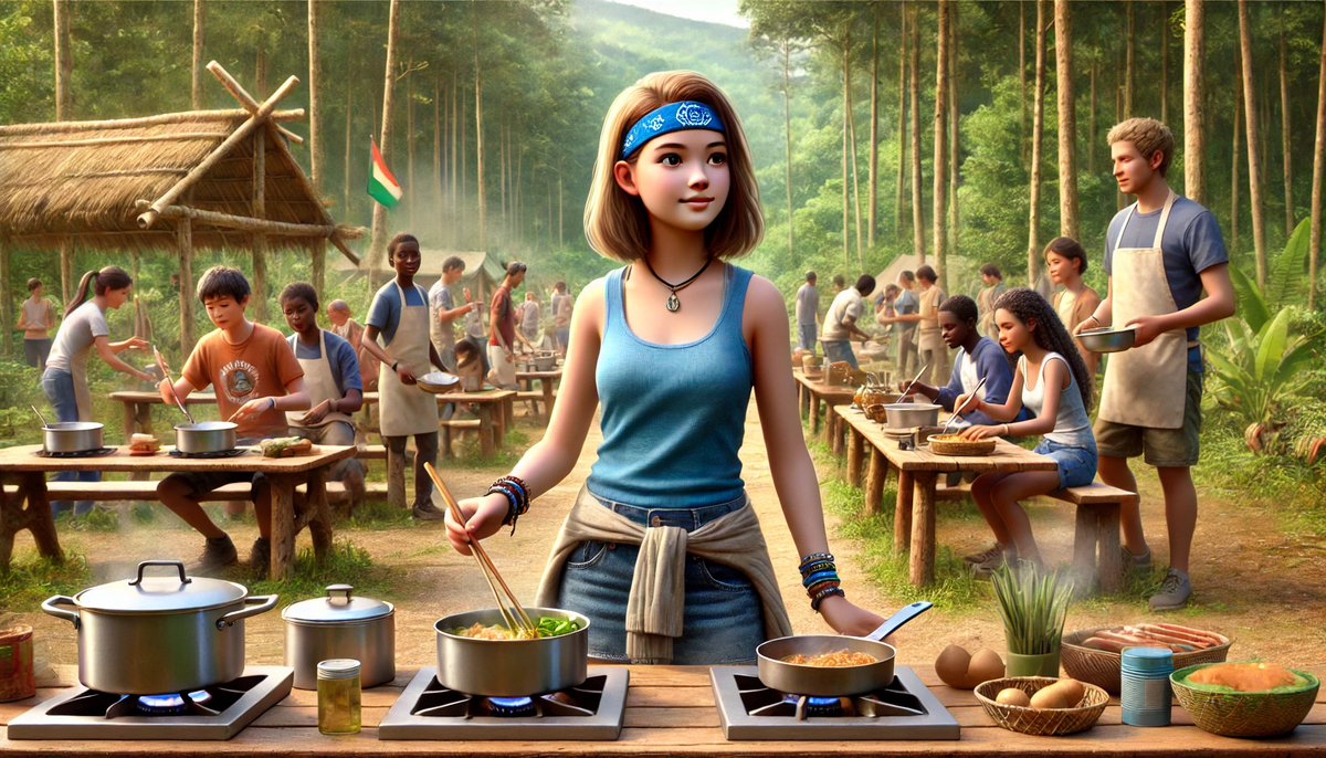 Настя во время соревнования