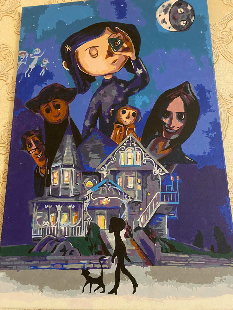 Моя картина по номерам. Мультфильм «Коралина в стране кошмаров»