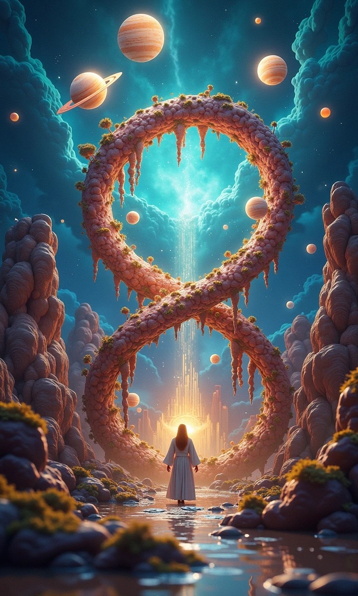 Этот рисунок всего лишь выдумка, как на самом деле бужет там в раю никому не известно!