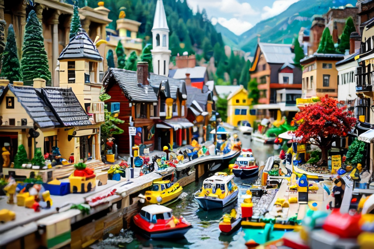 Модель города из конструктора LEGO / 2024-2025 © АрхиФактум