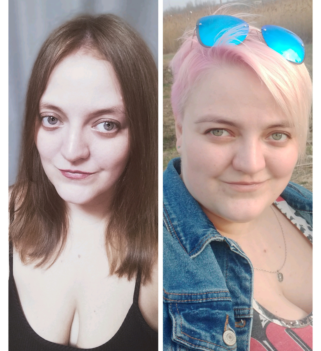 Справа апрель 2022 года, слева январь 2025