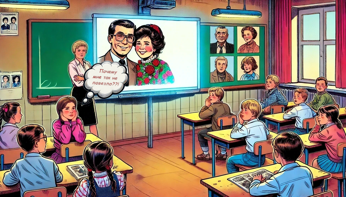 Почему мне так не повезло? Почему у всех родители — как родители? А у меня родители — пожилые. Возрастные родители... Настал День моего Позора!!!