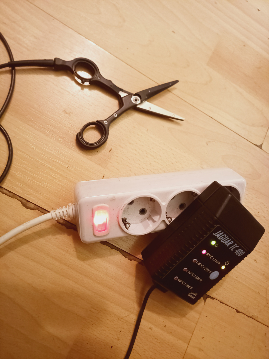 Горячие ножницы с блоком питания Jaguar tc 400