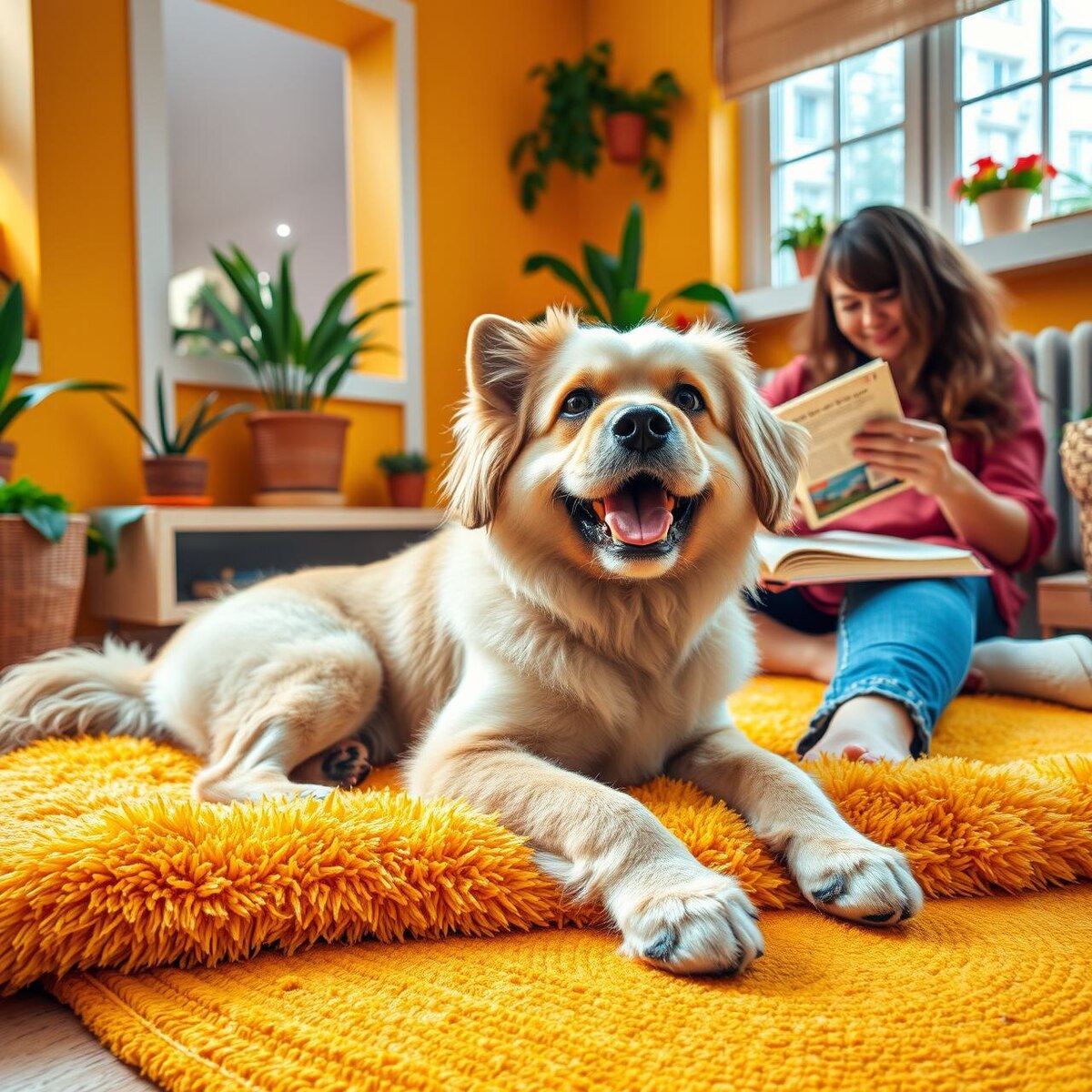 Красивый пес