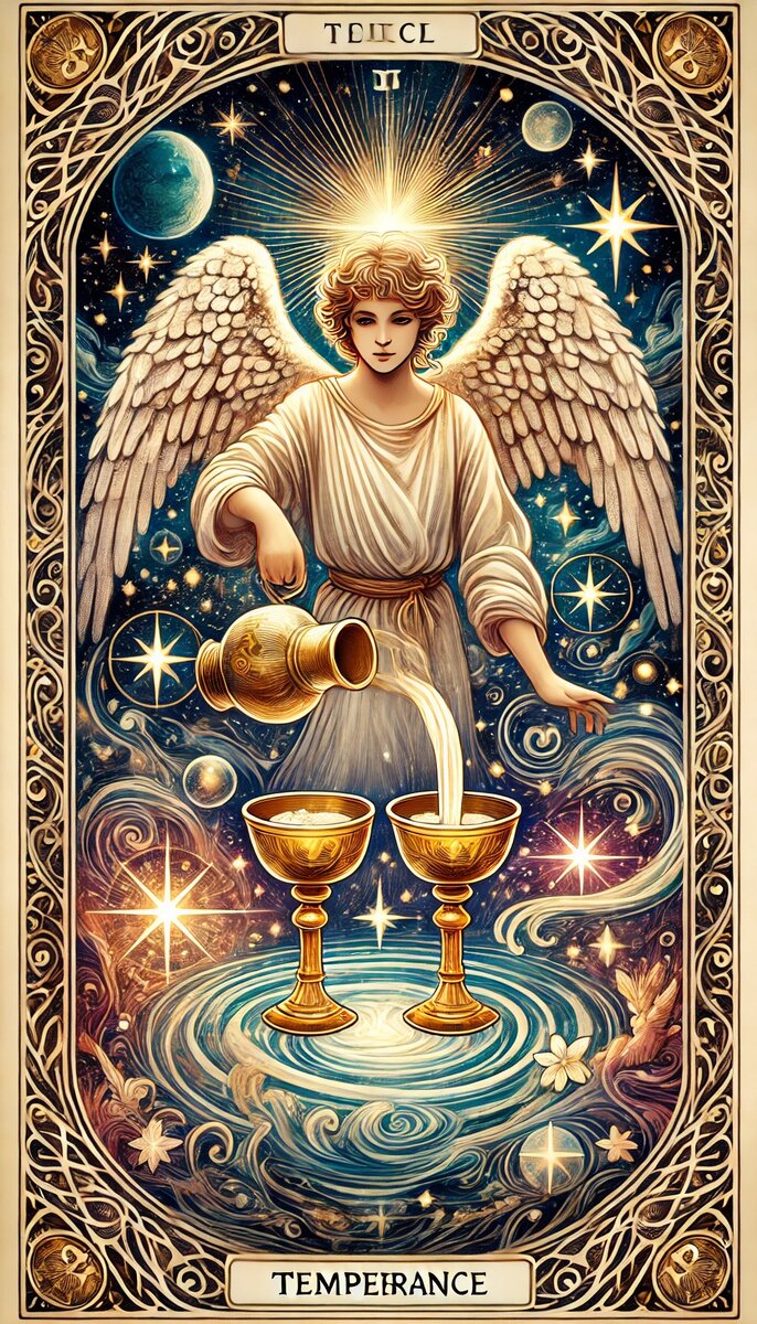 14 аркан Таро Умеренность 