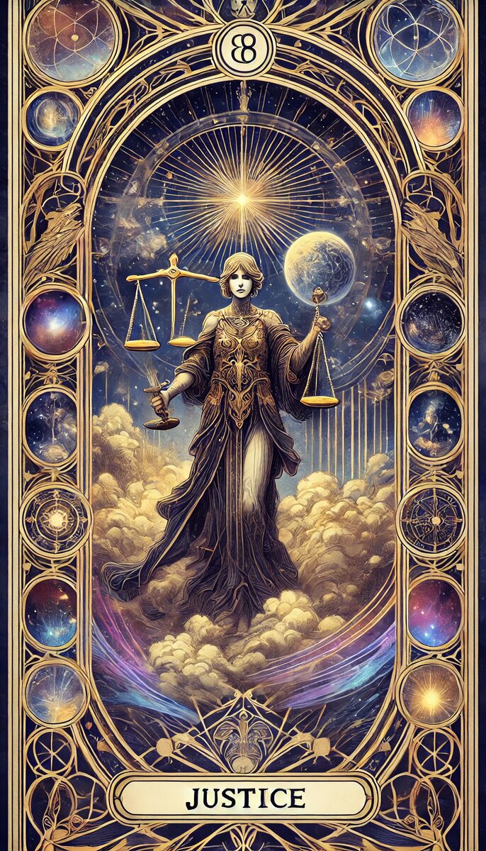 8 аркан Таро Справедливость 