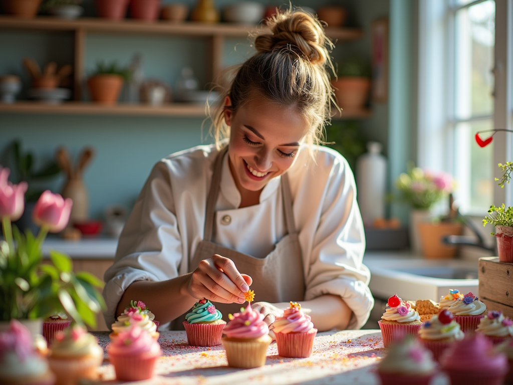 Как украсить капкейки - кексы