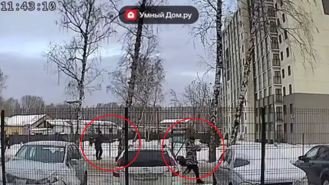   Фото: скрин видео с камеры домофона.