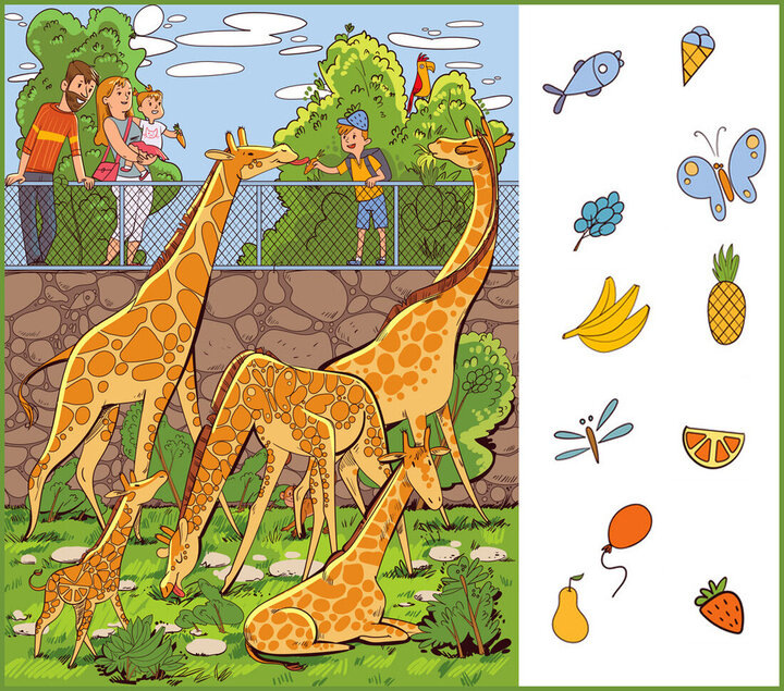 Найди предметы на картинке