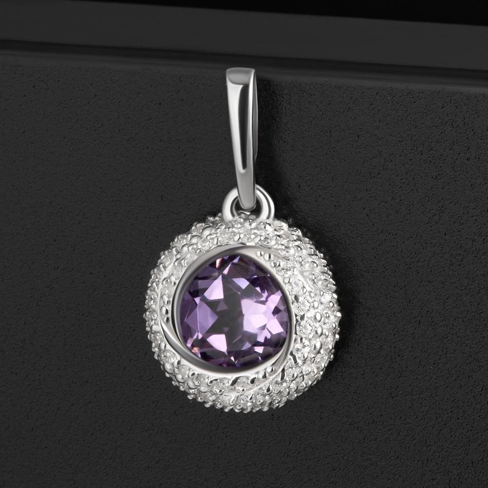 Серебряная подвеска с аметистом и фианитами
Злато
Код: 000-385158