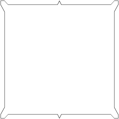 PNG-картинка - чёрные рамки на прозрачном фоне