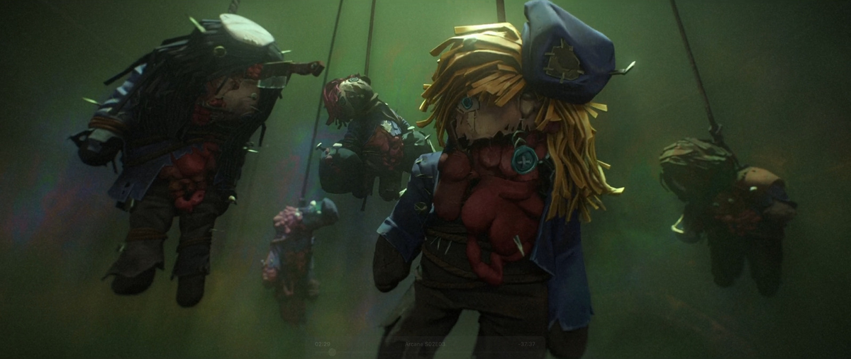 тут заметно, что куклы не просто так, а копируют каждого из членов отряда!