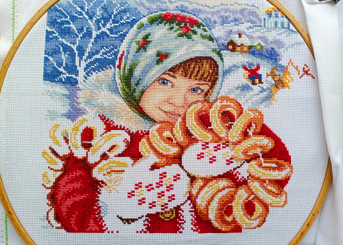 Гуляй, Масленица, М.П. Студия (моя вышивка)