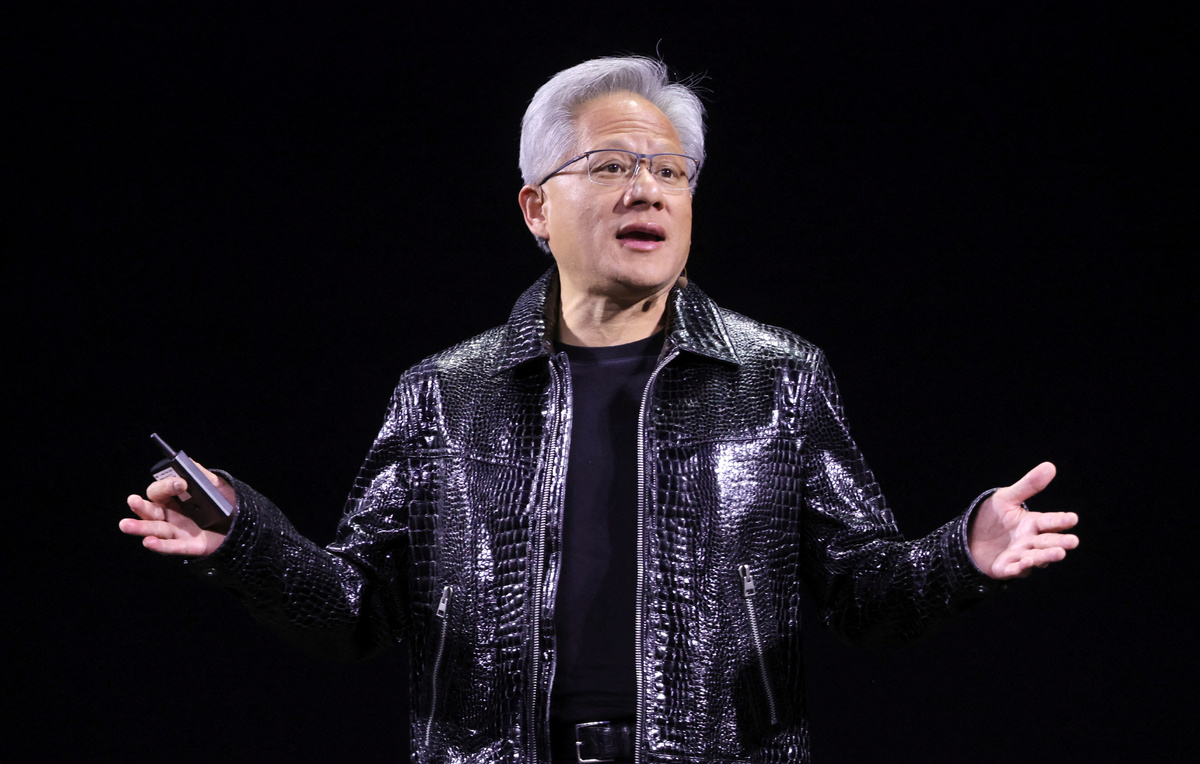    Руководитель NVidia Дженсен Хуанг  REUTERS/Steve Marcus
