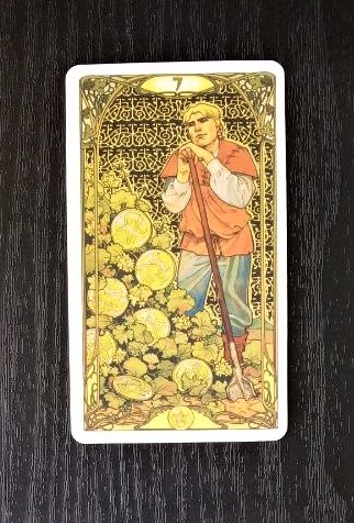 Карта дня из колоды "Золотое таро Арт-Нуво"