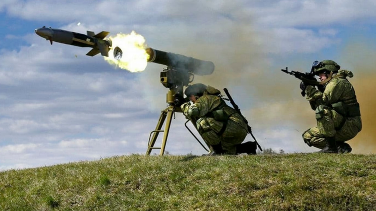 Работа ПТРК «Корнет-ЭМ» с модернизированной ракетой 9М133М-2 в зоне CBO.