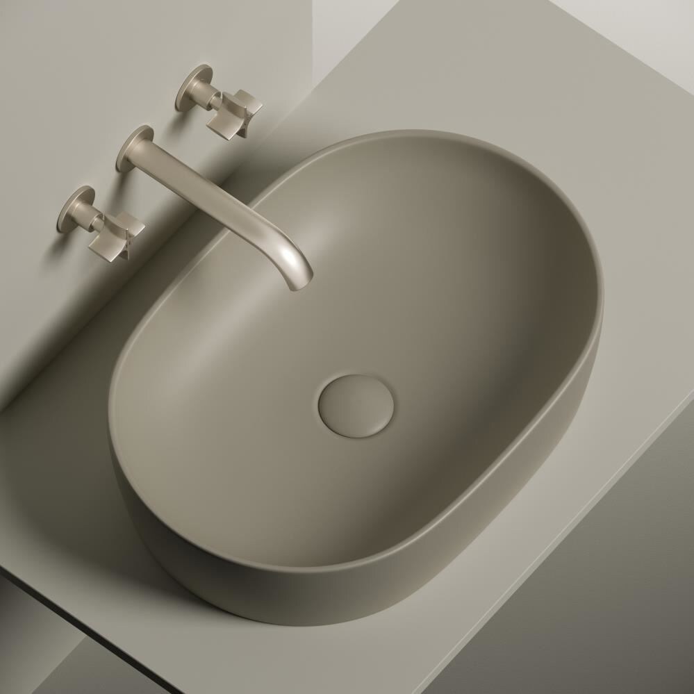 Накладная раковина Ceramicanova Element 60*41,5 капучино матовый