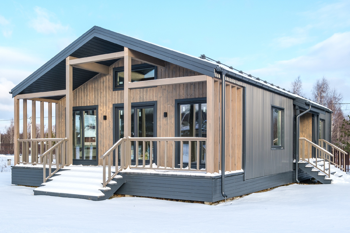 Дом с внешней отделкой