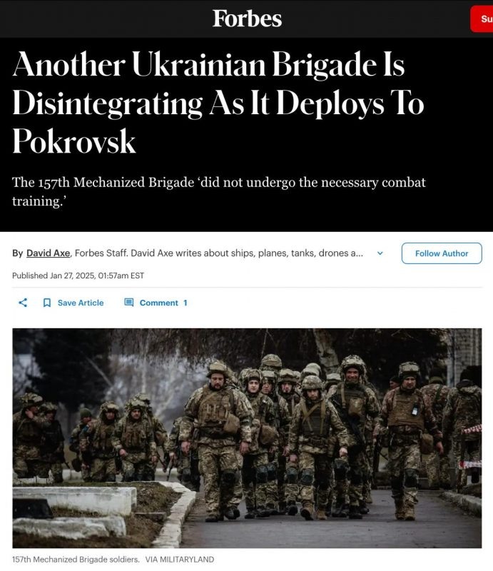    Forbes пишет о дезертирстве в ВСУ.