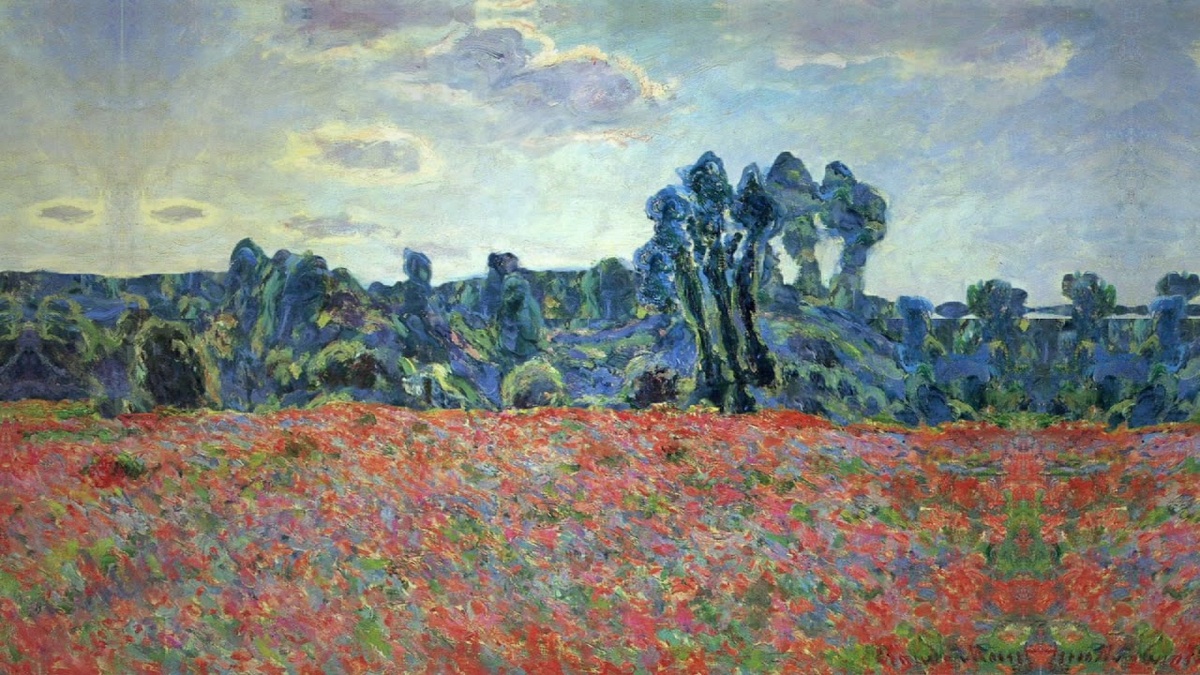 Клод Моне "Поле маков".