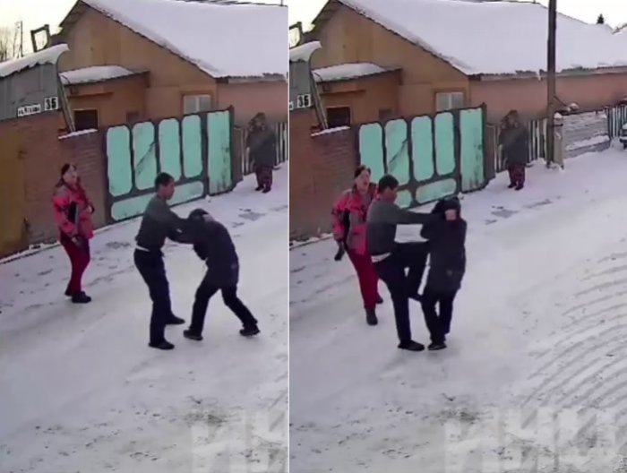 Кадры из видео «Инцидента Новосибирск».