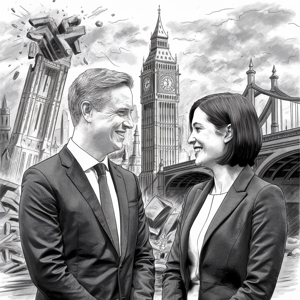 Изображение премьер министра и министра финансов UK создано ИИ