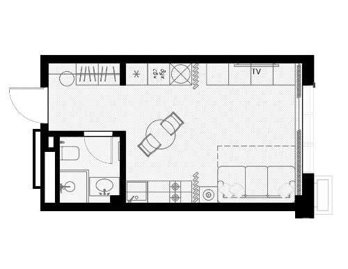 ЖК Оливия, планировка студии